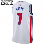 Detroit Pistons Trikot Killian Hayes 7 Nike 2022-23 Association Edition Weiß Swingman - Kinder